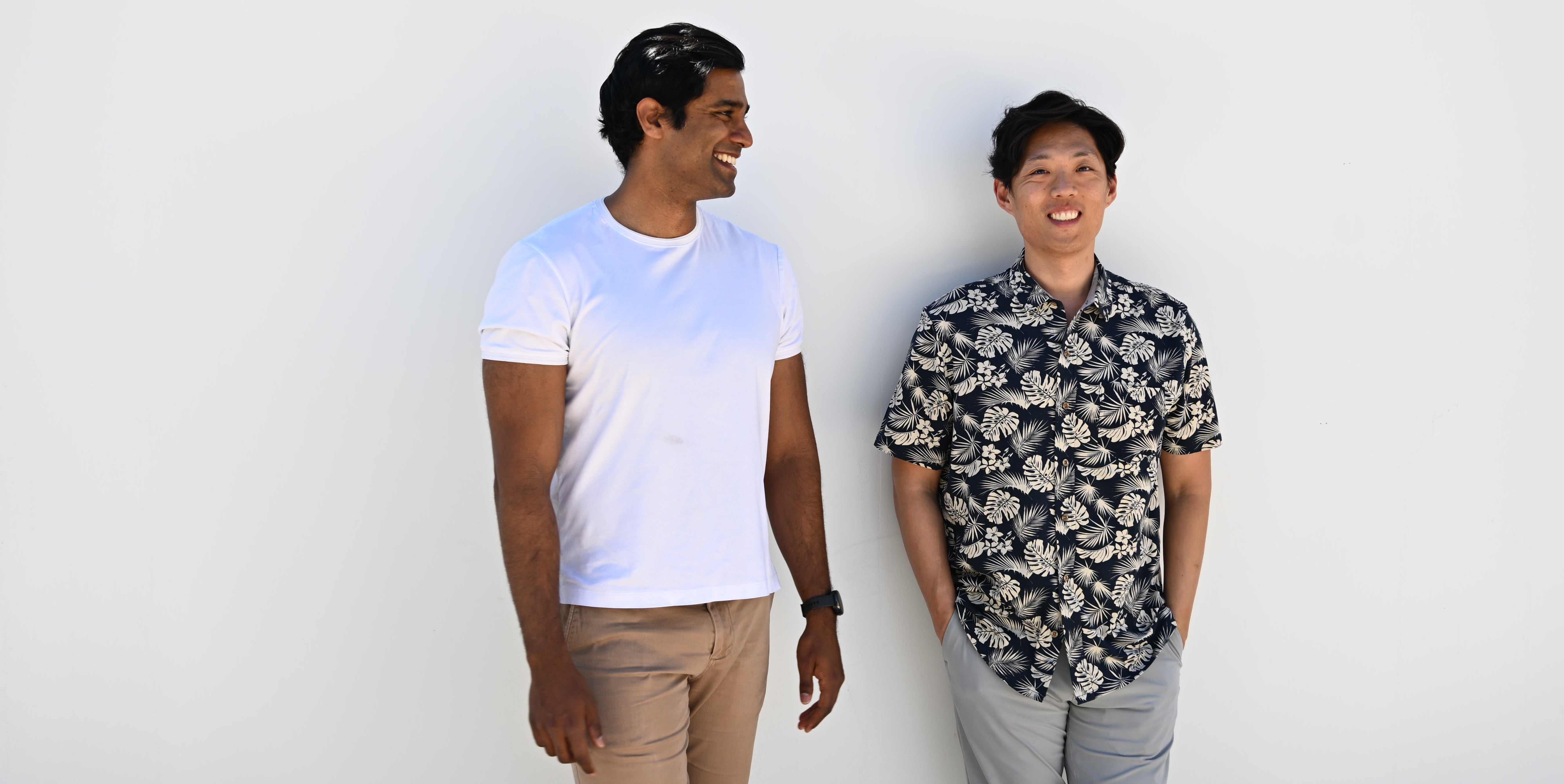 Ochre Founder on white wall